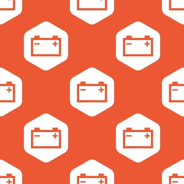 Patrón de acumulador de hexágono naranja — Archivo Imágenes Vectoriales
