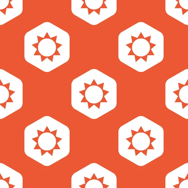 Modelo de sol de hexágono naranja — Archivo Imágenes Vectoriales