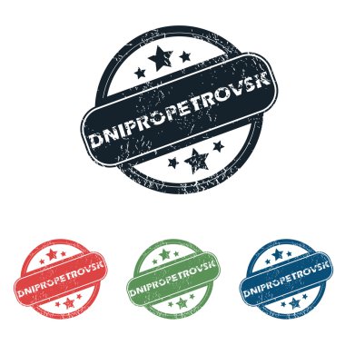 Yuvarlak Dnipropetrovsk şehir pul seti