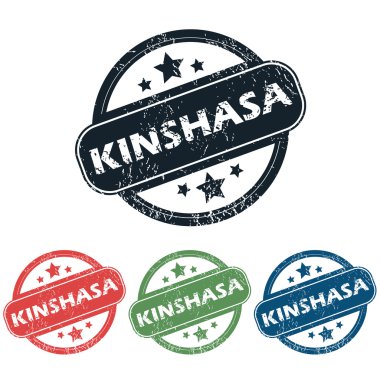 Yuvarlak Kinshasa şehir pul seti