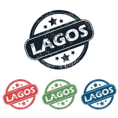 Yuvarlak Lagos şehir pul seti