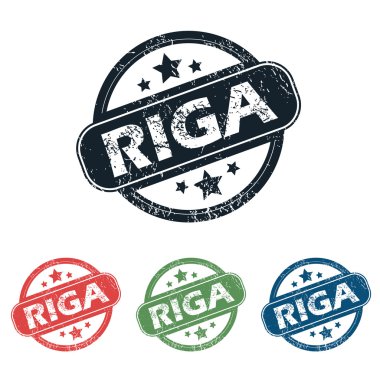 Yuvarlak Riga şehir pul seti