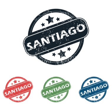Yuvarlak Santiago şehir pul seti