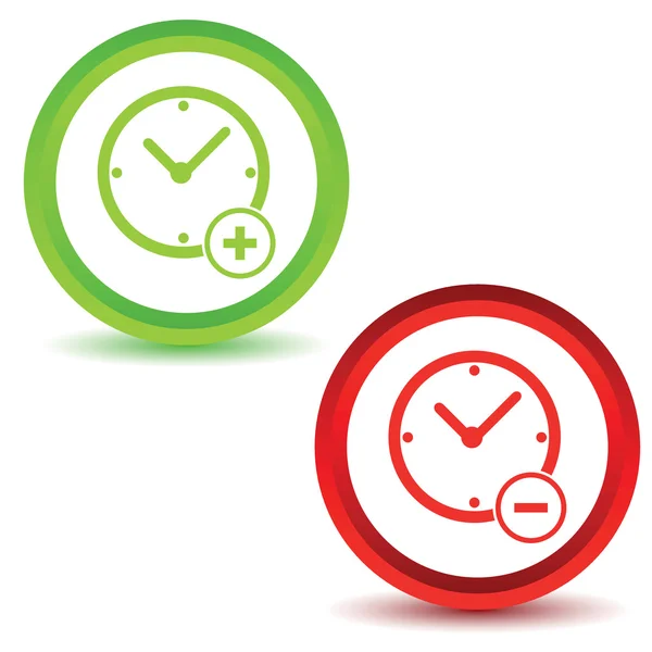 Two time manage icons — Stock Vector