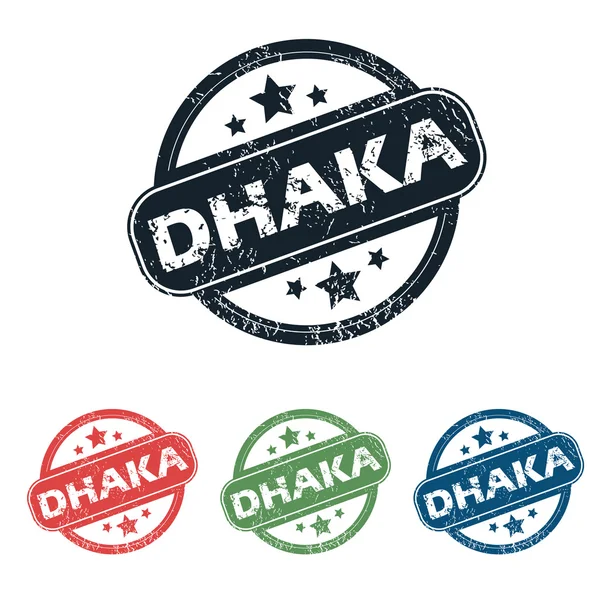Set de timbres de la ville ronde de Dacca — Image vectorielle