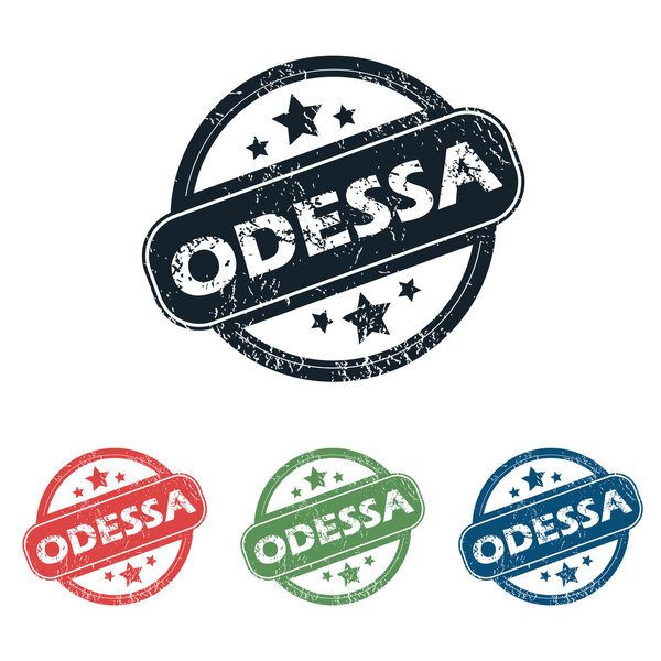 Круглый набор марок Одессы
