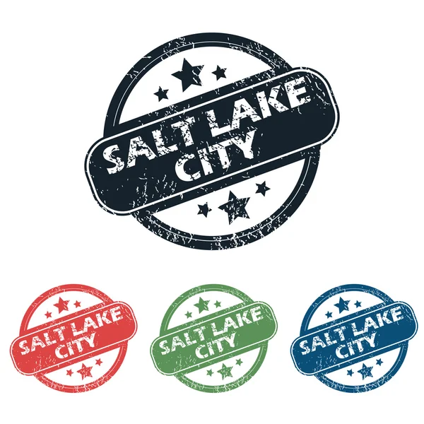 Salt Lake City pieczęć zestaw — Wektor stockowy