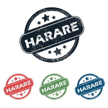 Yuvarlak Harare şehir pul seti