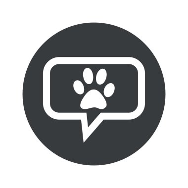 Round dialog pet icon clipart