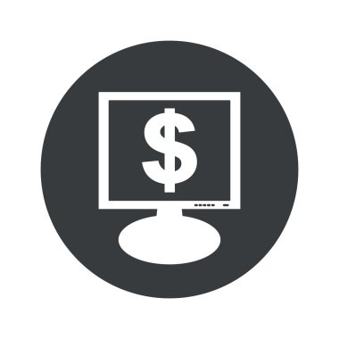 Yuvarlak Doları monitör simgesini