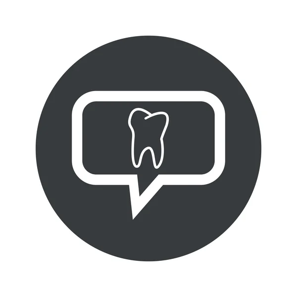 Icono de diente de diálogo redondo — Archivo Imágenes Vectoriales