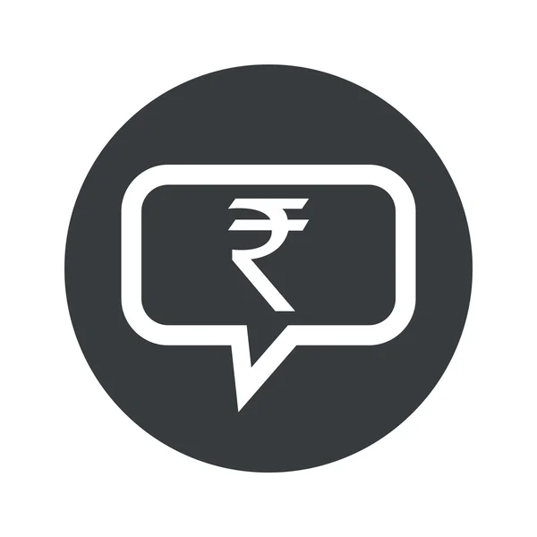 Round dialog rupee icon — Stock Vector