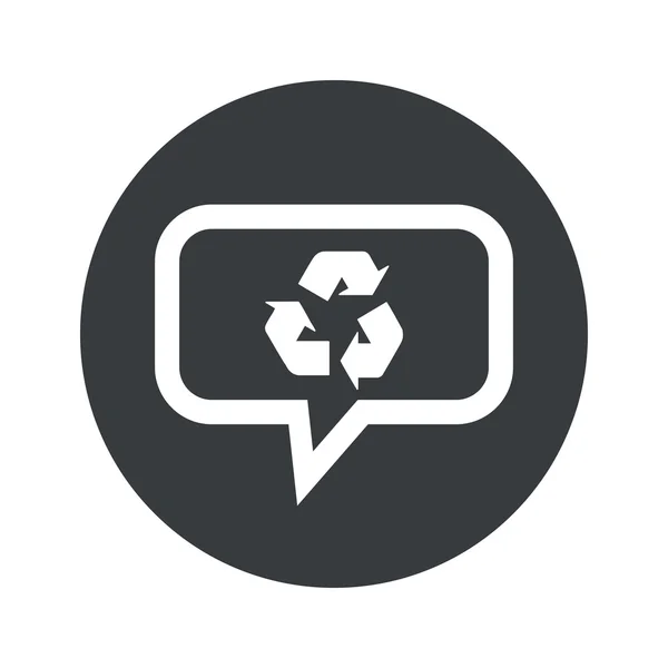 Dialogue rond recycler icône — Image vectorielle