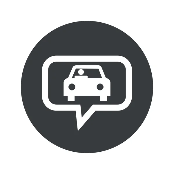 Rotondo finestra di dialogo auto icona — Vettoriale Stock
