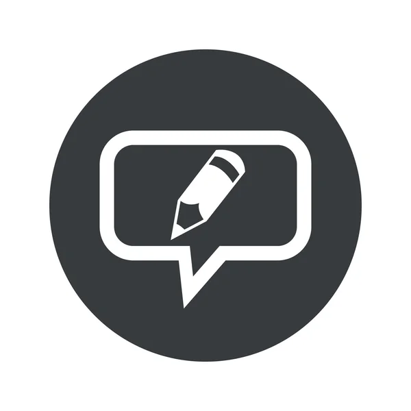 Round dialog pencil icon — Stock Vector