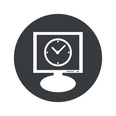 Yuvarlak Saat monitör simgesi