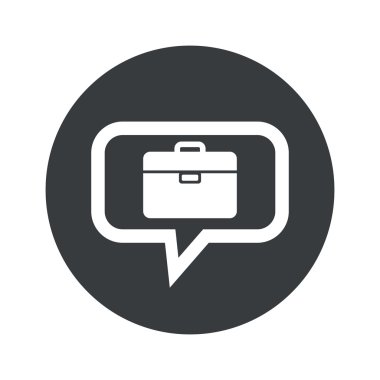 Yuvarlak evrak iletişim simgesini