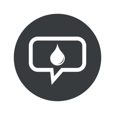 Yuvarlak su damla iletişim simgesi