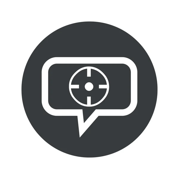 Round target dialog icon — Stock Vector