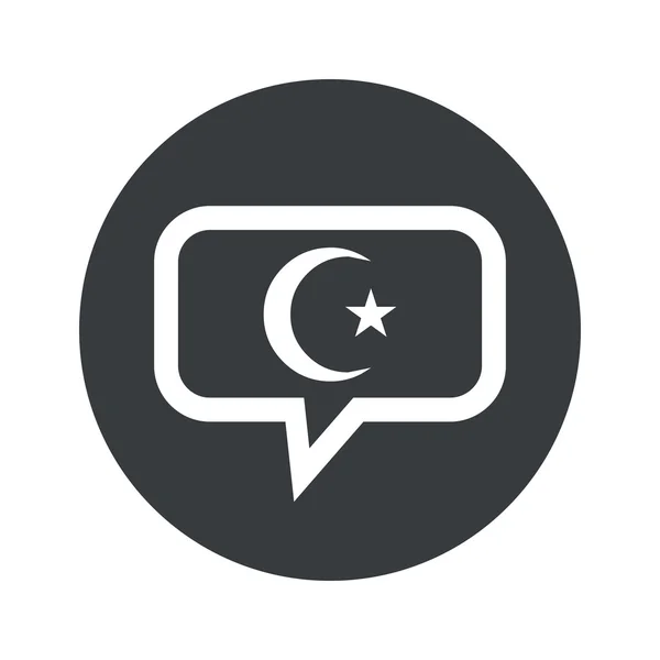 Ronda Turquía símbolo icono de diálogo — Archivo Imágenes Vectoriales