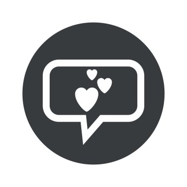 Yuvarlak aşk iletişim simgesi