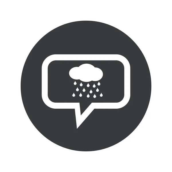 Round rain dialog icon — Stock Vector