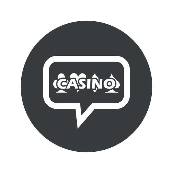 Ronda casino icono de diálogo — Archivo Imágenes Vectoriales