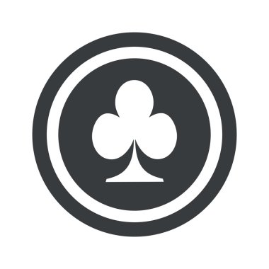 Yuvarlak siyah kulüpleri işareti