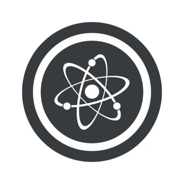 Yuvarlak siyah atom işareti