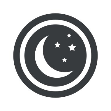 Yuvarlak siyah gece işareti