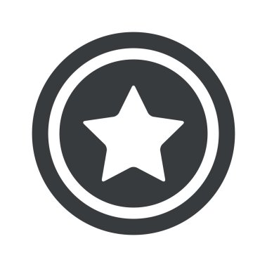 Yuvarlak siyah yıldız işareti