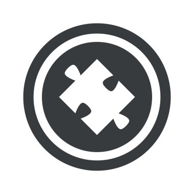 Yuvarlak siyah bulmaca işareti