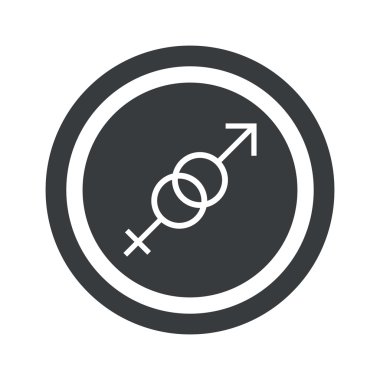 Yuvarlak siyah cinsiyet işareti