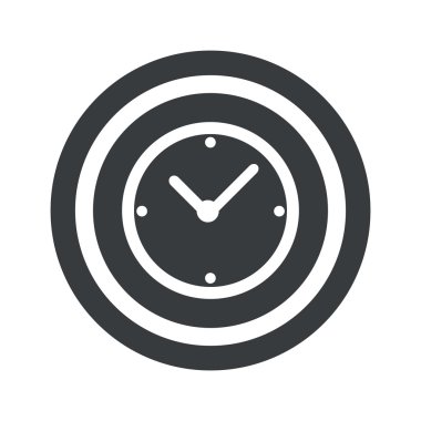 Yuvarlak siyah saat işareti