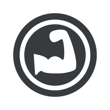 Yuvarlak siyah kas kol işareti