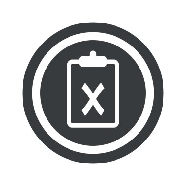 Yuvarlak siyah Pano iz yok