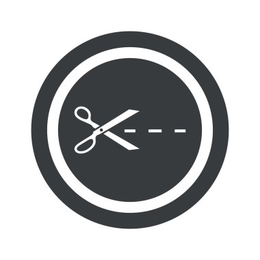 Yuvarlak siyah kesme işareti