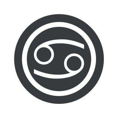 Yuvarlak siyah kanser işareti