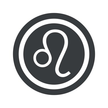 Yuvarlak siyah Leo işareti