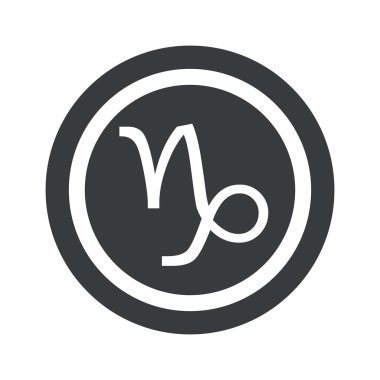 Yuvarlak siyah Oğlak işareti