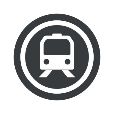 Yuvarlak siyah tren işareti