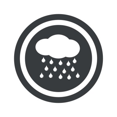 Yuvarlak siyah yağmur işareti