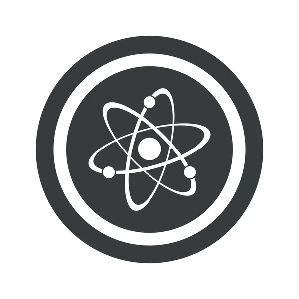 Yuvarlak siyah atom işareti — Stok Vektör