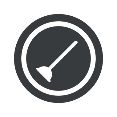 Yuvarlak siyah dalgıç işareti