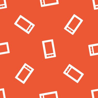 Turuncu akıllı telefon desen