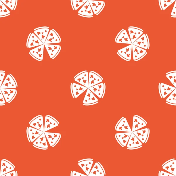Modello pizza arancione — Vettoriale Stock