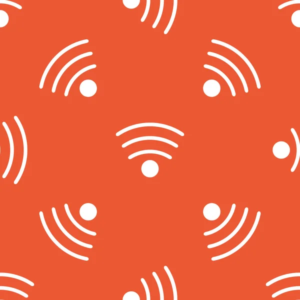 Orange Wi-Fi pattern — Stock Vector