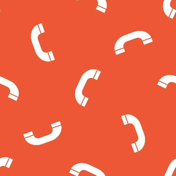 Muster orangefarbener Telefonhörer — Stockvektor