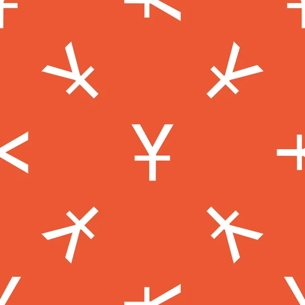 Orange yen pattern — Stock Vector