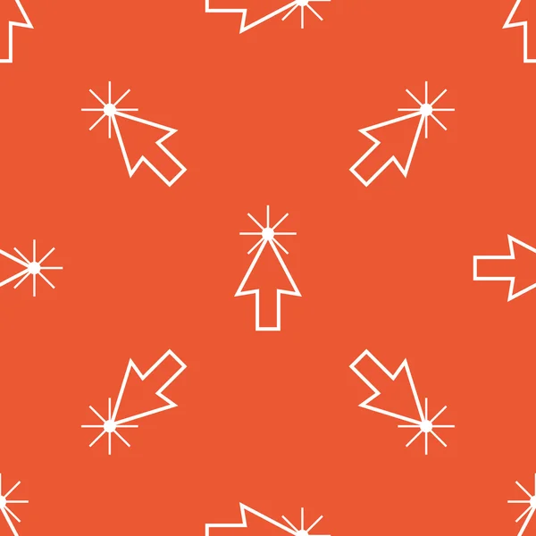 Orange arrow cursor pattern — Stock Vector